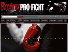 Tablet Screenshot of boxingprofight.com